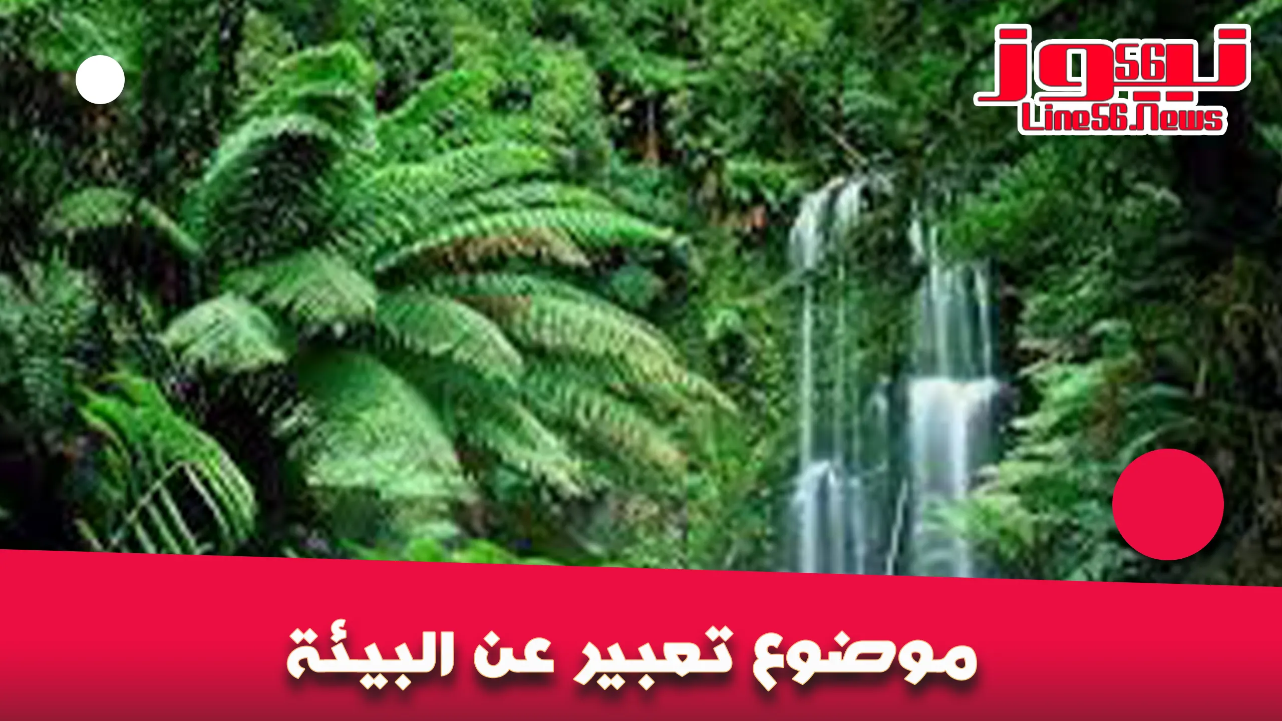 موضوع تعبير عن البيئة